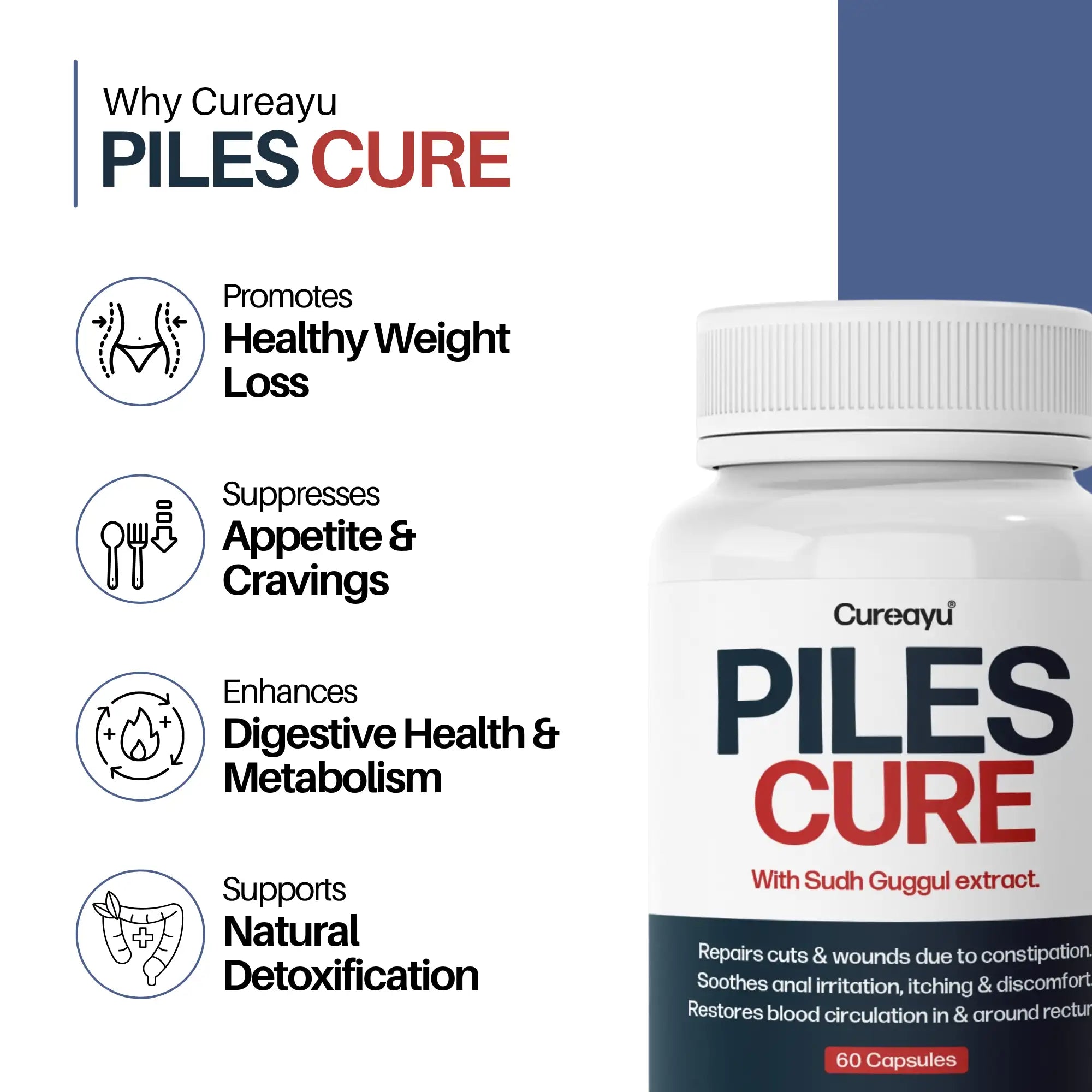 Piles Cure | Piles Capsules – Natural Relief from Pain, Swelling & Discomfort