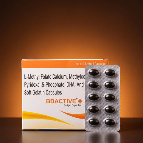 BD ACTIVE+® | Vitamin B12, D3, DHA & Folate Capsules
