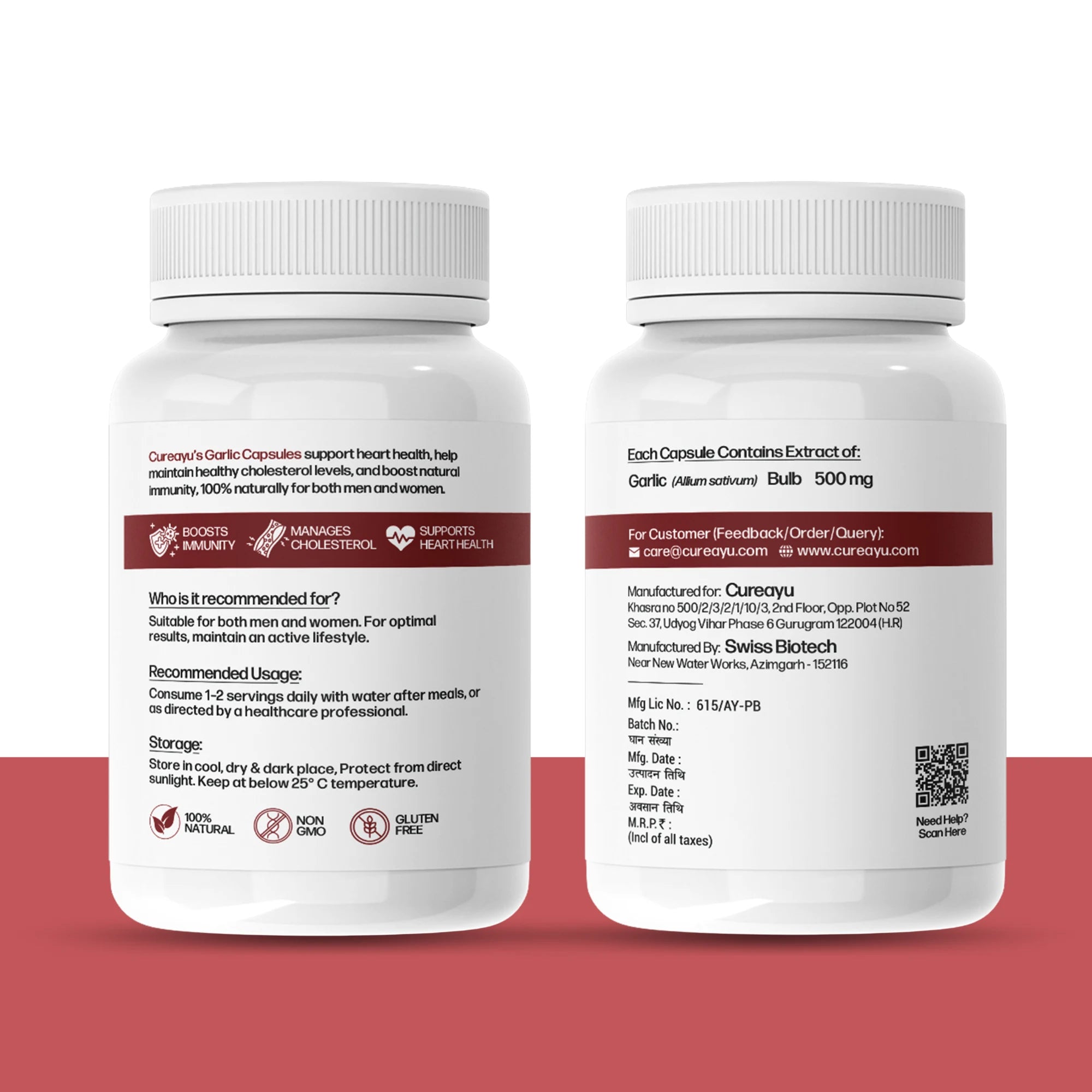 Garlic Capsules | Ayurvedic Support for Heart Health, Immunity &amp; Detox
