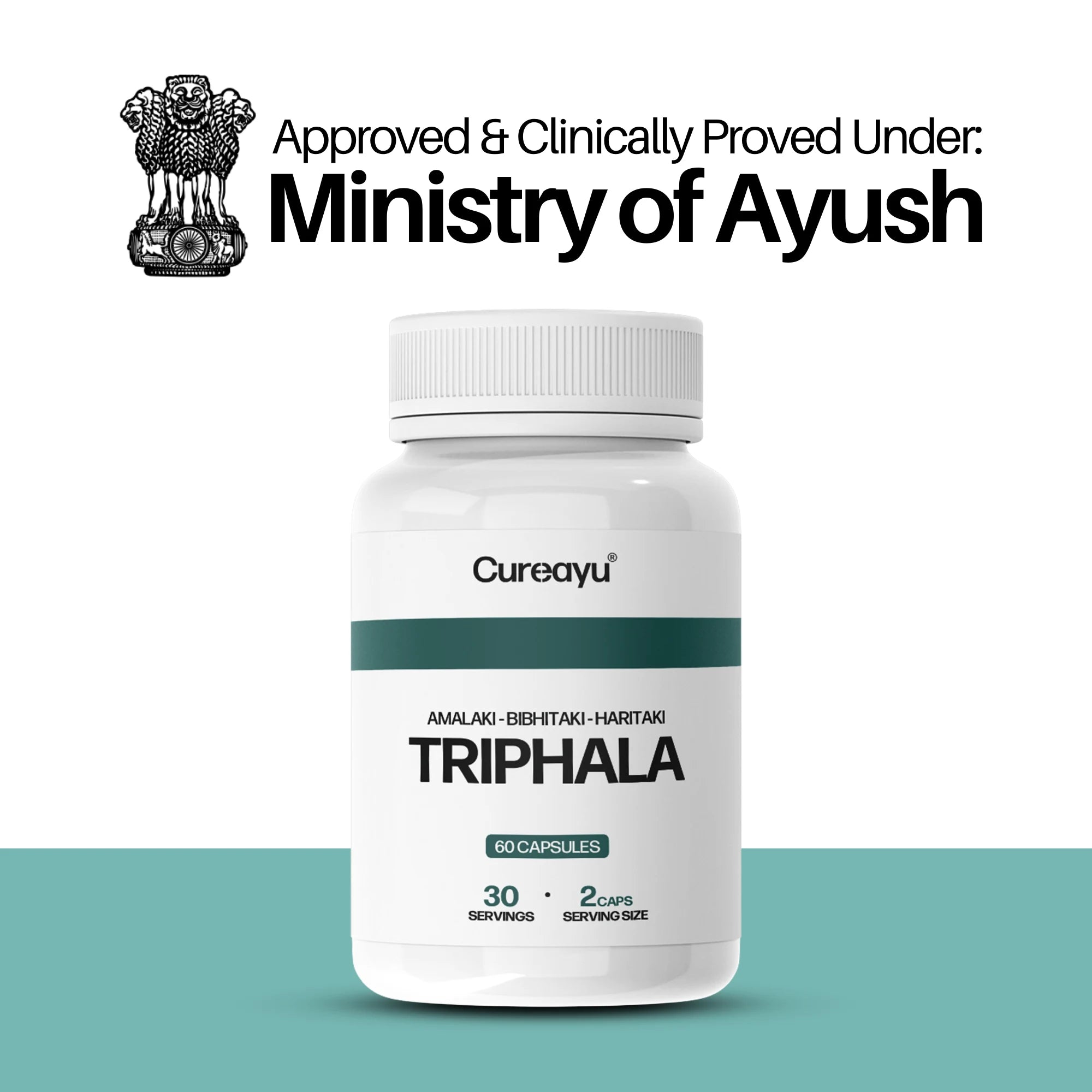 Triphala Capsules | Support Healthy Digestion &amp; Gentle Detox | Promote Overall Gut Wellness