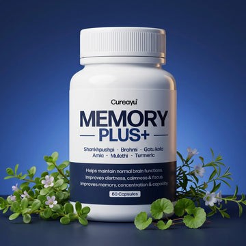 Memory Plus Capsules | Improves Mental Health, Memory, Concentration, Calmness & Learning Abilities