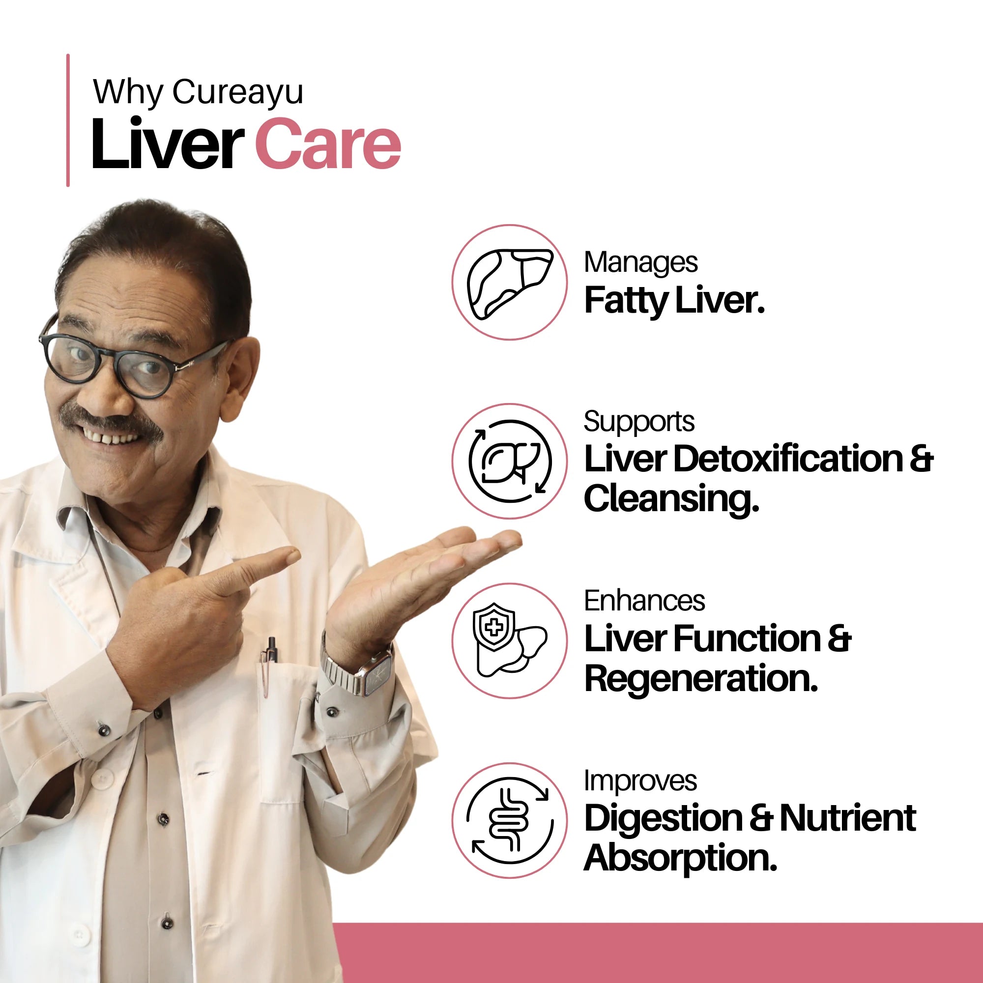 Cureayu Liver Care | Liver Detox Supplement | Improves Fatty Liver & Liver Function
