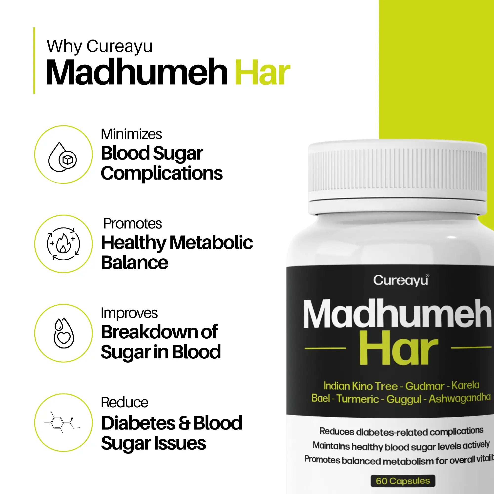 Madhumeh Har Capsules | Diabetes Capsule | Controls Blood Sugar,  Boosts Metabolism