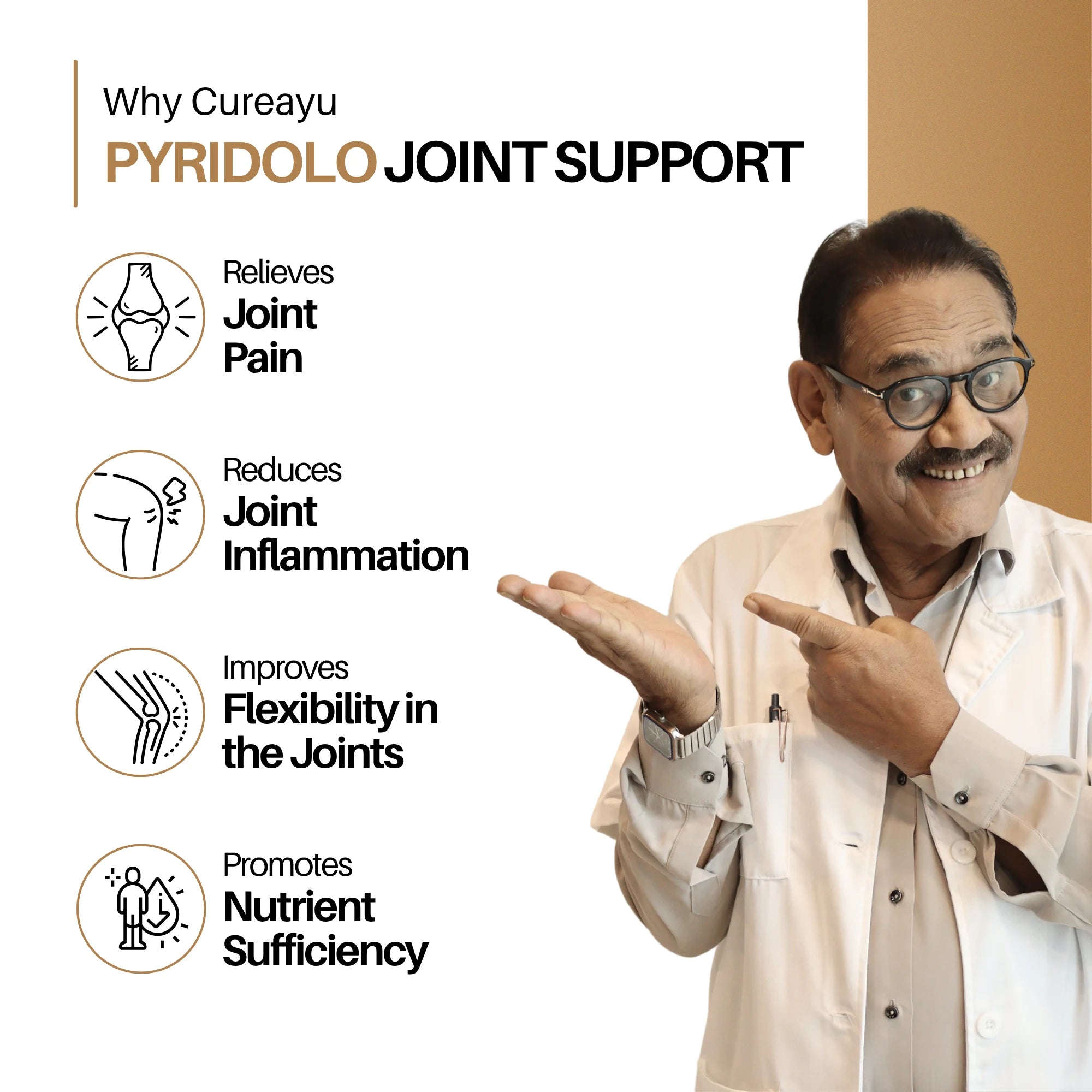 Pyridolo Joint Support | For Joint Pain Relief | Reduces Joint Inflammation & Stiffness