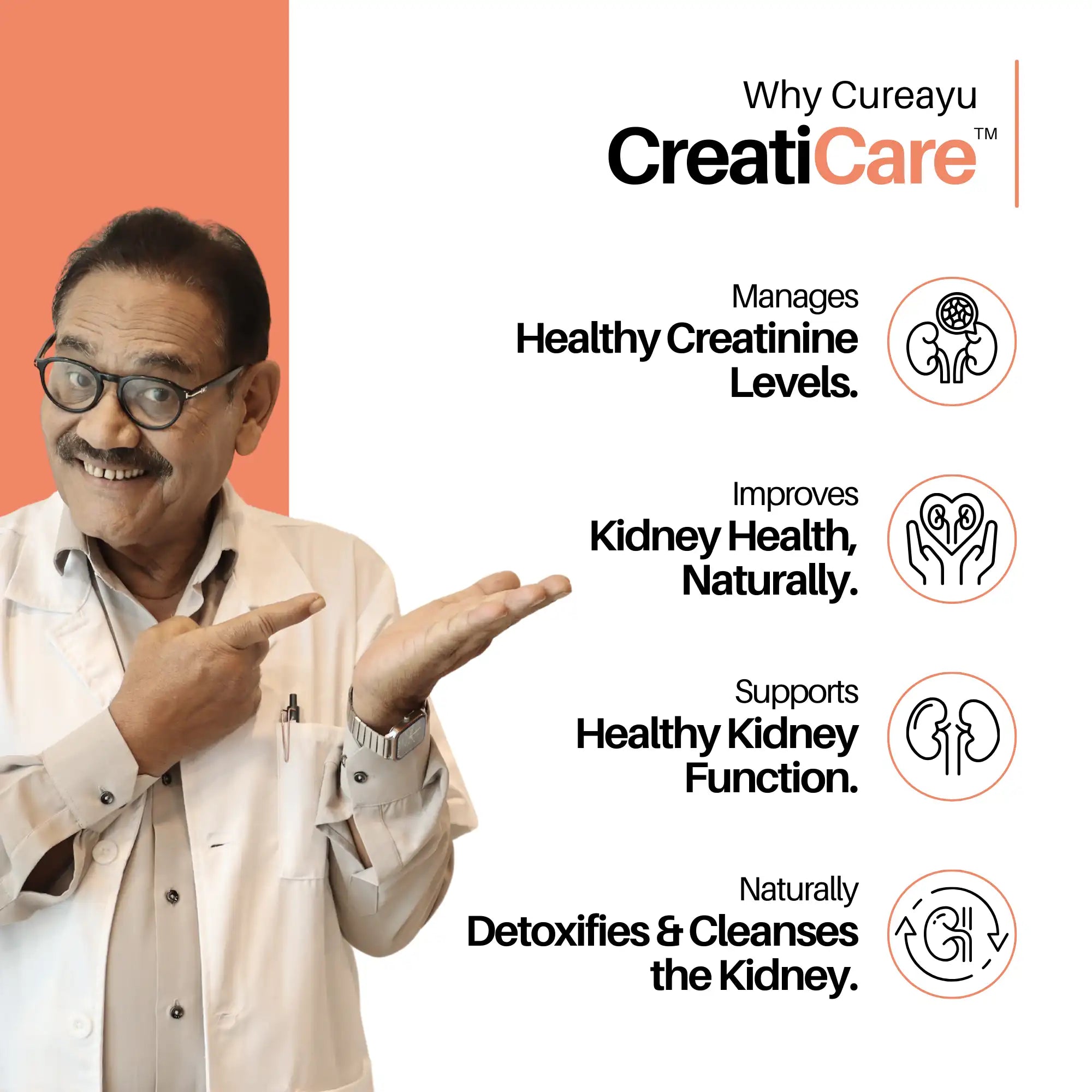CreatiCare™ | Creatinine Capsules | For Healthy Creatinine Levels, Kidney Support & Detox