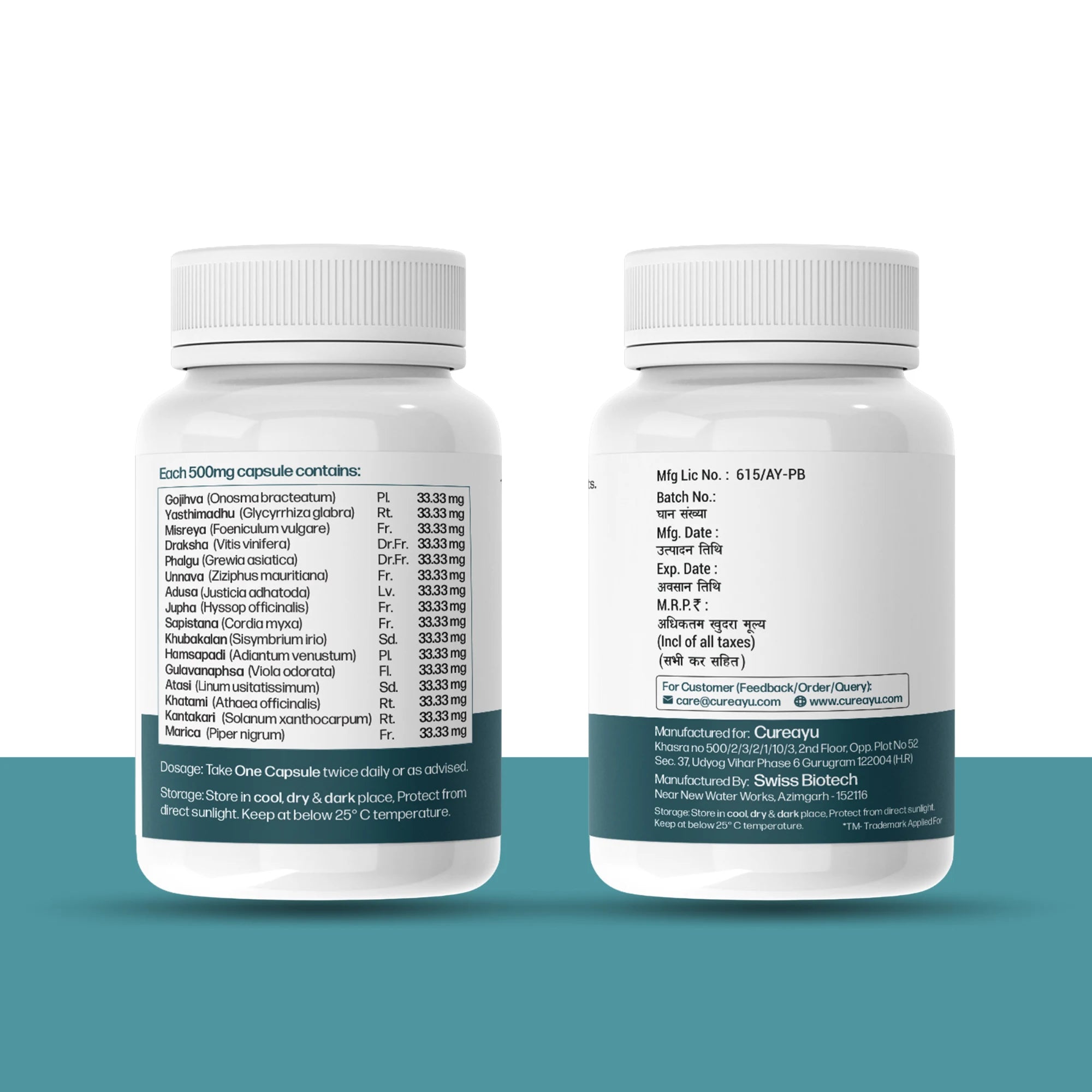 Cureayu Allergy Care Capsules | Ayurvedic Respiratory & Allergy Support | For Easy Breathing