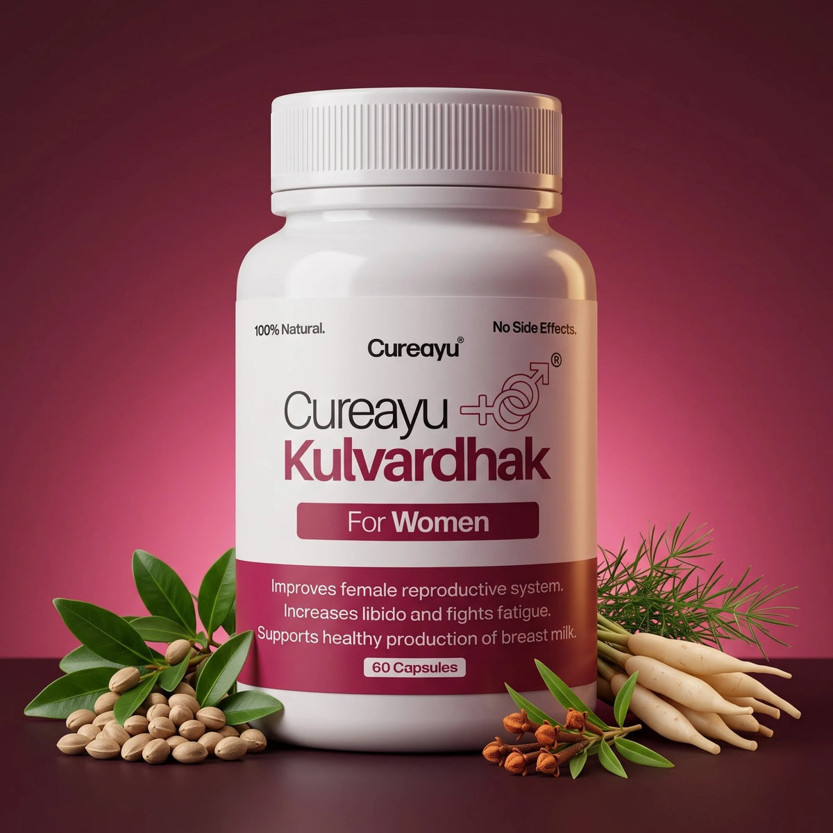 Cureayu Kulvardhak® for Women | Fertility Supplements to Support Hormonal Balance & Reproductive Health