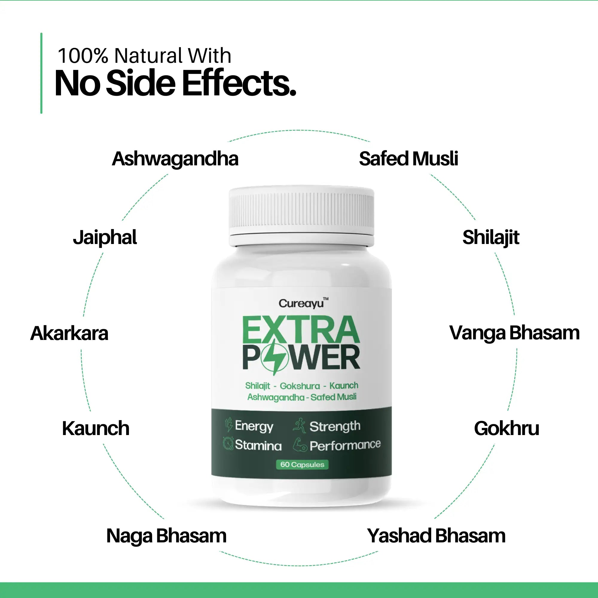 Extra Power Capsule For Men | Boost Testosterone, Vitality And Vigour | Improves Stamina, & Performance