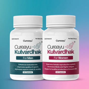 Cureayu Kulvardhak® Fertility Care Combo for Men & Women | Ayurvedic Fertility Supplements to Support Reproductive Health