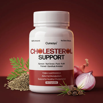 Cholesterol Support Capsules | Ayurvedic Lipid & Heart Health Support | For Healthy Cholesterol Levels & Fat Metabolism