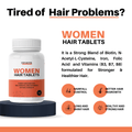 YUVACEN Women Hair Tablets | For Nourishment & Reduces Hair Fall - Cureayu