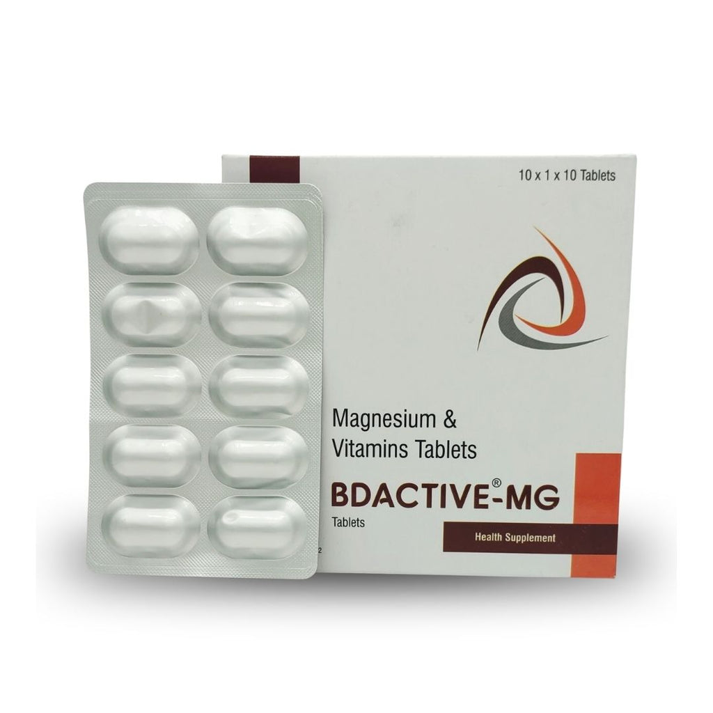 BD Active®- MG | Magnesium & Vitamins Tablets | For Bone & Muscle Health