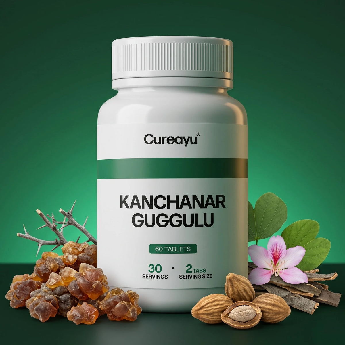 Kanchanar Guggulu Tablets | Ayurvedic Support for Cysts, Detox & Glandular Health