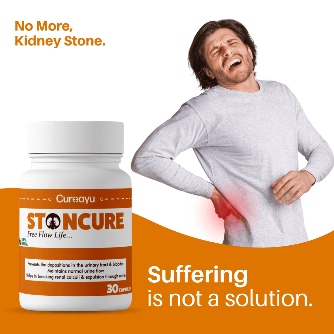 Stoncure Ayurvedic Capsules| Prevents Stone Formation - Cureayu