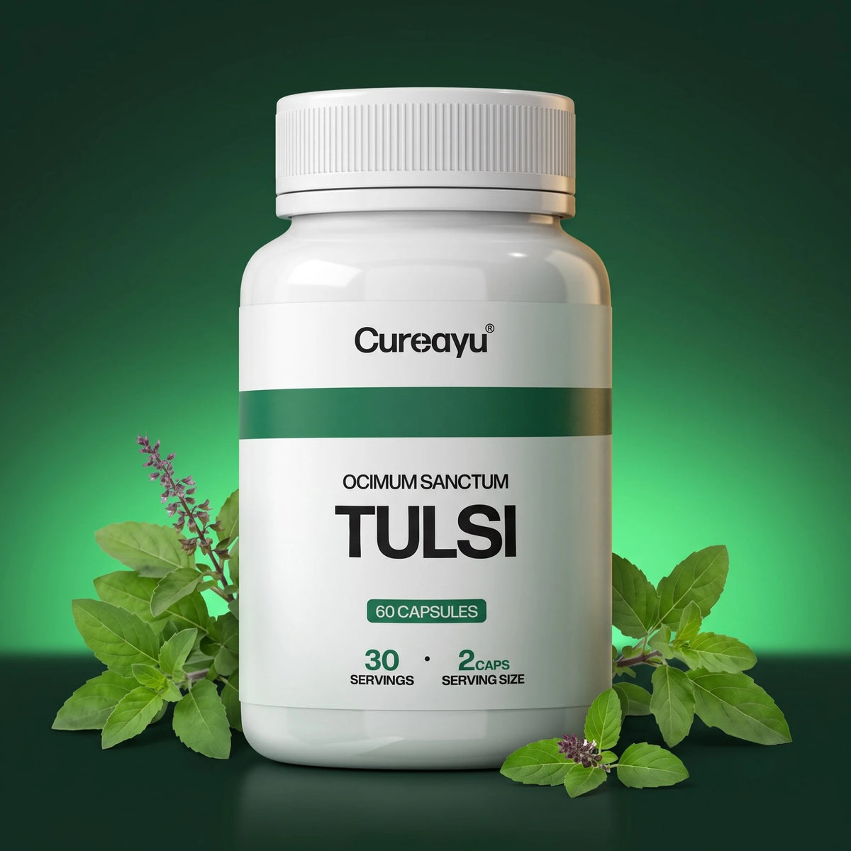 Tulsi Capsules | Ayurvedic Immunity &amp; Wellness Support | Reduces Stress