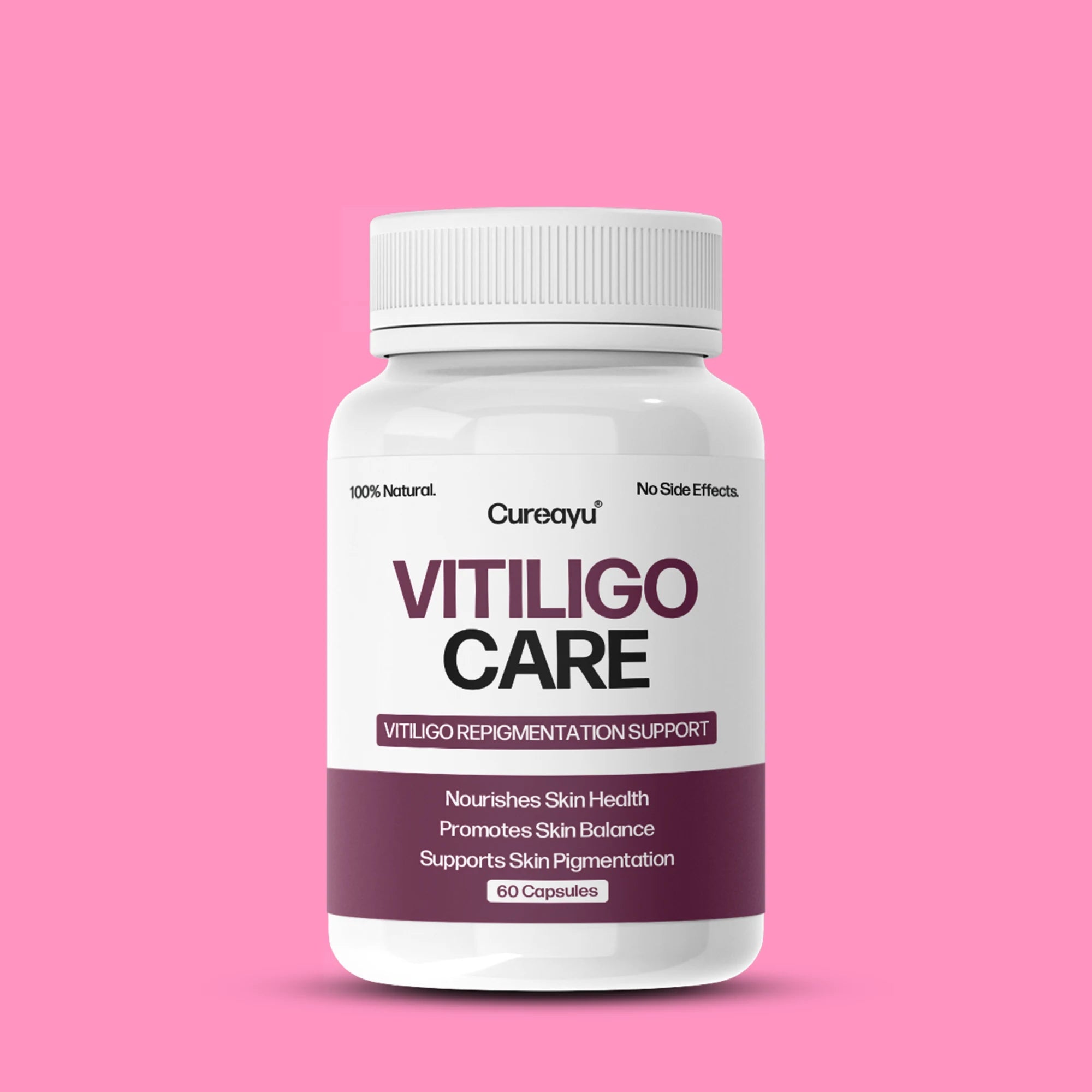 Cureayu Vitiligo Care Capsules | Ayurvedic Support for Skin Pigmentation & White Patches