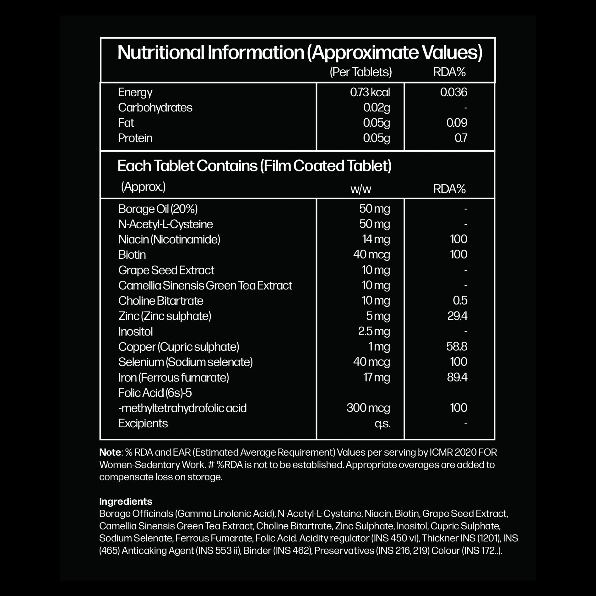 Hair2Glow® Women Hair Tablets | Hair Supplement for Women | Supports Hair Strength & Growth