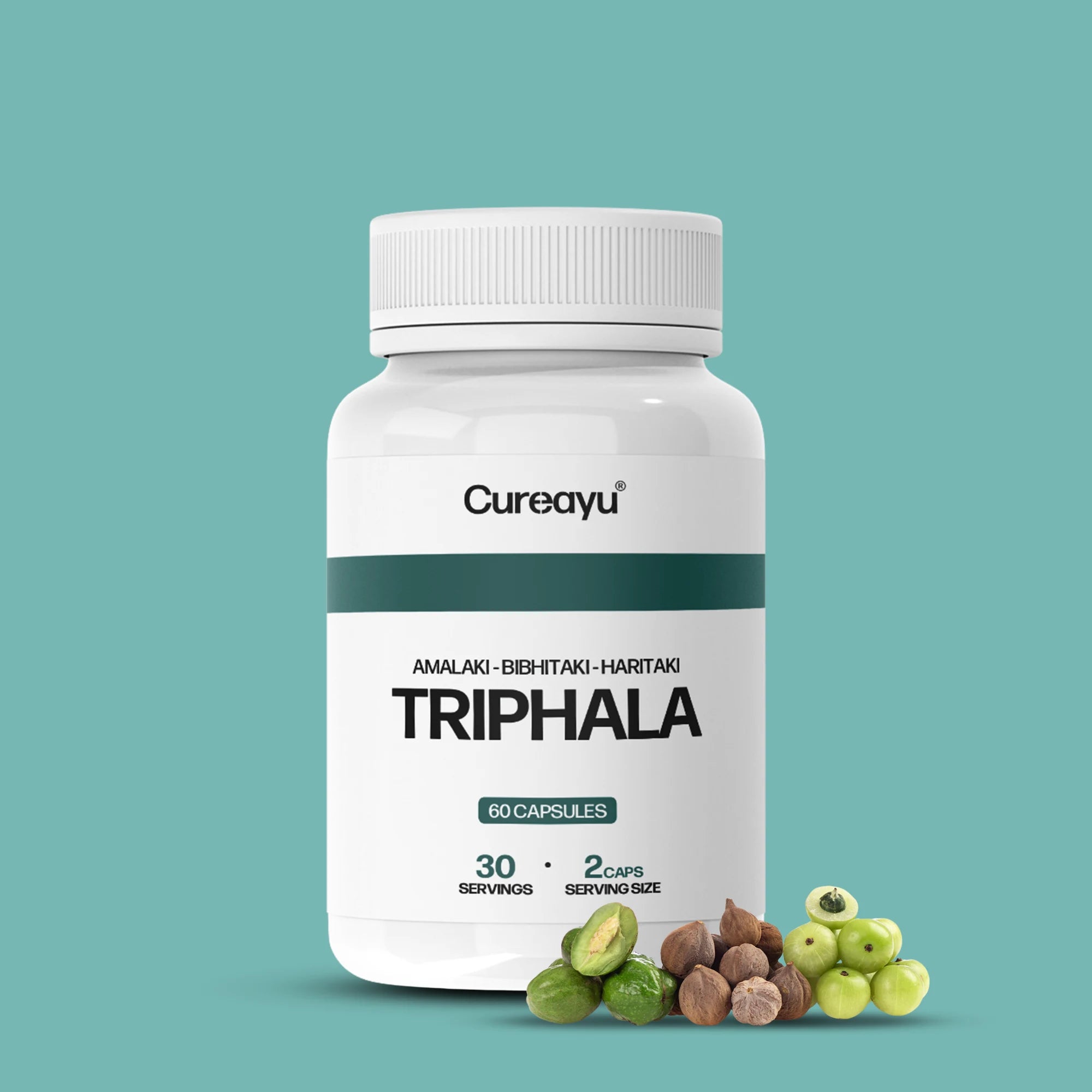 Triphala Capsules | Support Healthy Digestion &amp; Gentle Detox | Promote Overall Gut Wellness