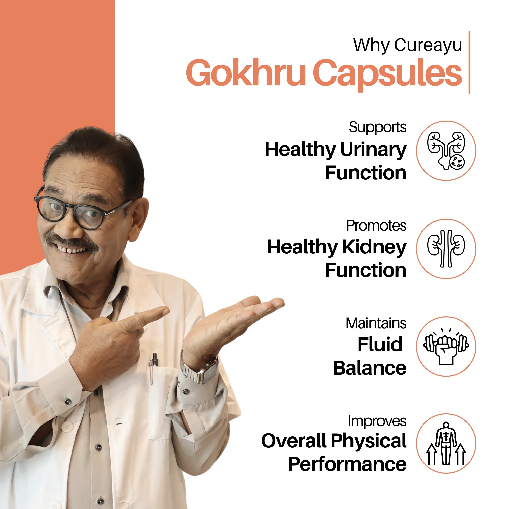 Gokhru Capsules | Ayurvedic Support for Kidney Health | Boosts Urinary Flow &amp; Vitality