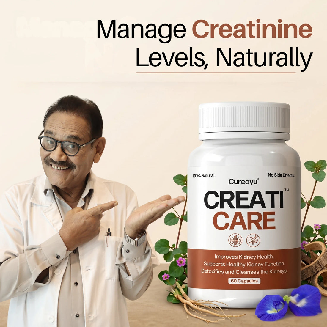 CreatiCare™ | Creatinine Capsules | For Healthy Creatinine Levels, Kidney Support & Detox