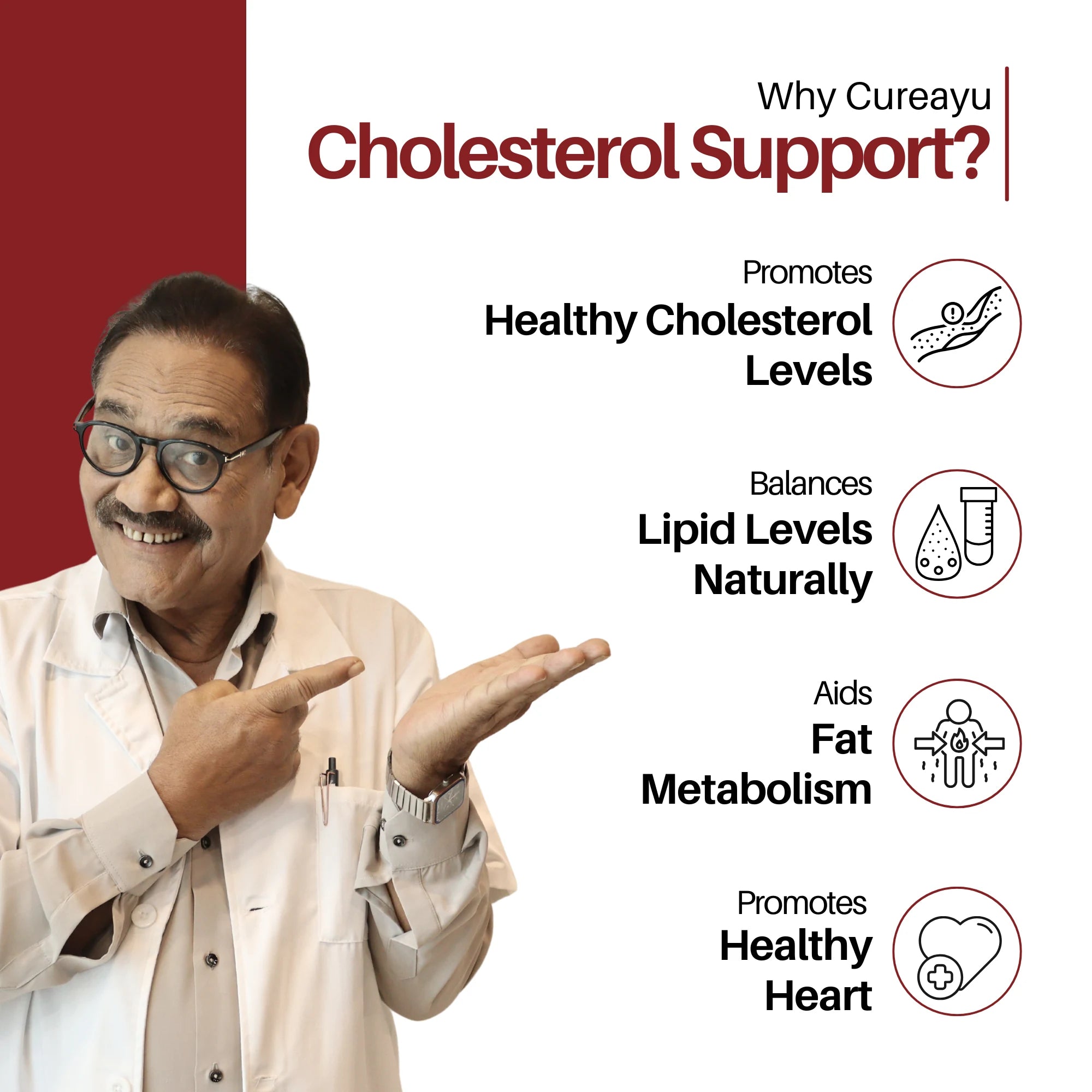 Cholesterol Support Capsules | Ayurvedic Lipid & Heart Health Support | For Healthy Cholesterol Levels & Fat Metabolism