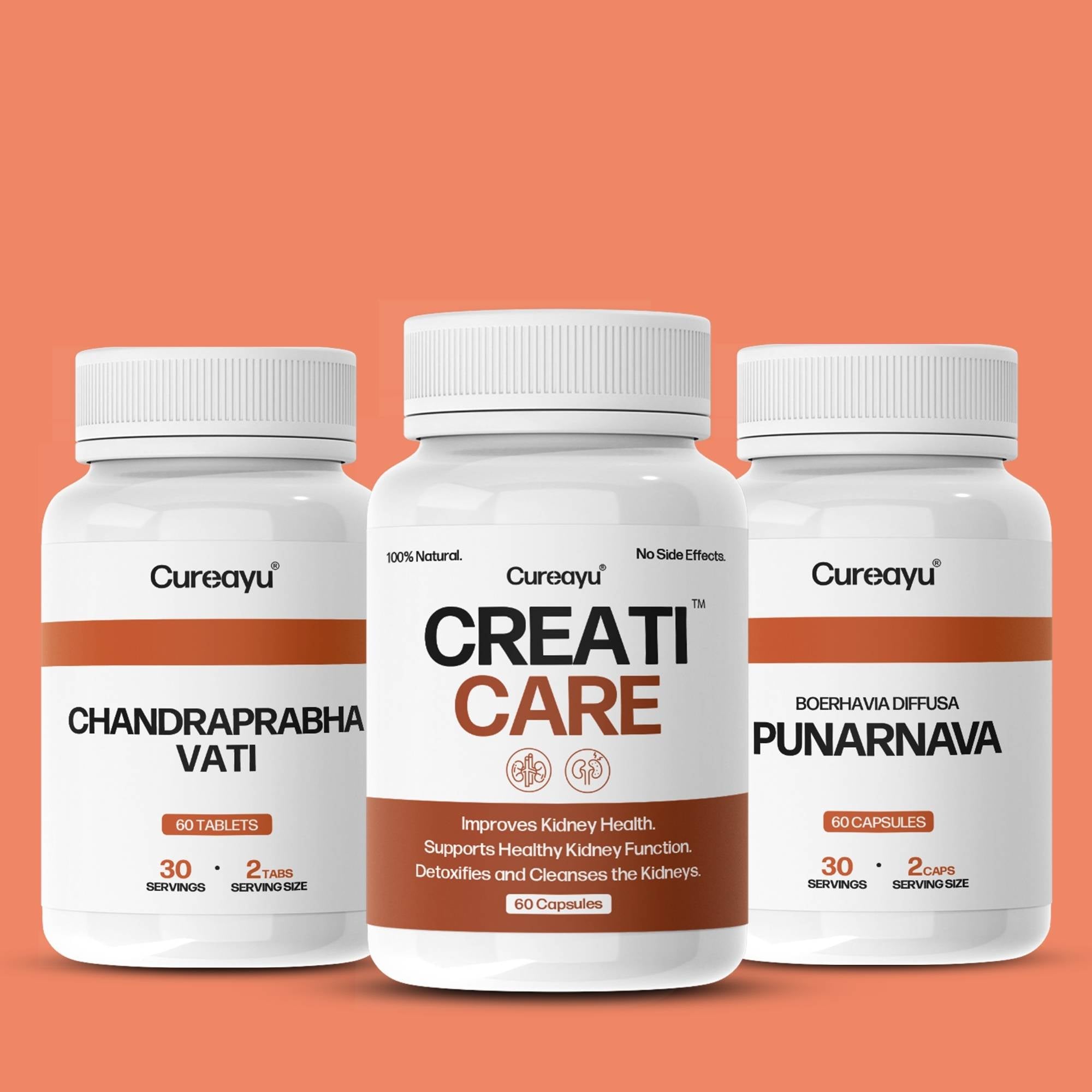 Kidney Care Combo | Complete Kidney Support | Helps Manage Creatinine Levels, Supports Overall Kidney Health (1 Bottle Each)